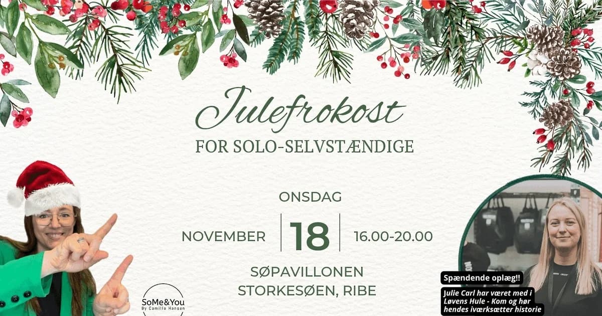 Julefrokost for Solo-selvsstændige
