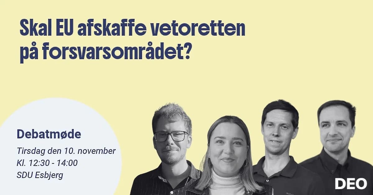 Skal Danmark kunne sige nej, når EU vil i krig?
