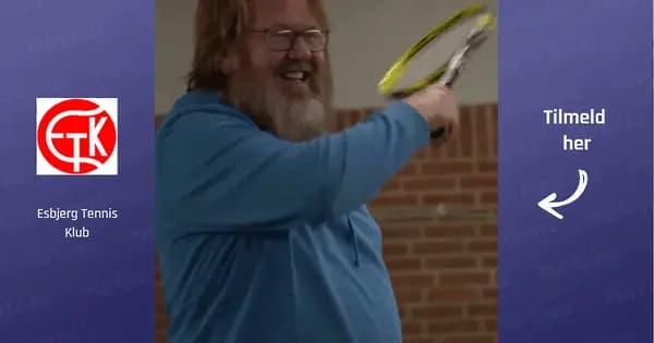 Prøvetræning i tennis for nybegyndere og letøvede