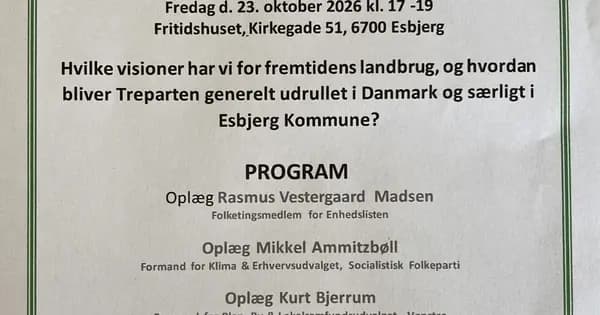 Fremtidens landbrug: oplæg, mad og debat